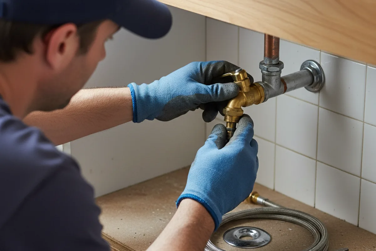 Shutoff valve and fitting work during Faucet and Fixture Repair in Fletcher